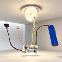 Lámpara de Mesa LED Recargable de 3W, IP20, Regulable, Luz Blanca Cálida 3000K, Lámpara de Lectura de Escritorio, Interruptor Táctil, PCB