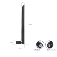 Antenne en caoutchouc bi-bande pour GSM GPRS CDMA 2.4G 5G 5.8G pour connecteur SMA 433Mhz 868Mhz 915Mhz 50 Ohm pour antennes de communication