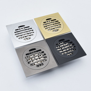 Desagüe de Piso Moderno para Cocina, <span class=keywords><strong>Baño</strong></span> y Aseo con Fácil Instalación, Diseño Cuadrado, 90 mm de Diámetro Exterior - Product Image 1
