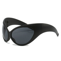 Y2K sport enveloppant lunettes de soleil futuristes 2024 femmes hommes surdimensionné oeil de chat nuances cadre marque de mode Logo lunettes personnalisées