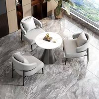 Ensemble table et chaises modernes pour bureaux commerciaux, hôtels, salons de beauté, espaces lounge, bureaux de vente, cafés et salles de réunion