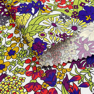 Diseños de flores de <span class=keywords><strong>Caju</strong></span> pequeños personalizados digitales reales de gama alta Tela de algodón impresa digitalmente - Product Image 5