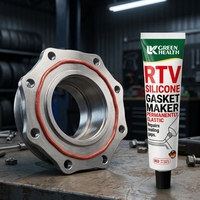 Mastic silicone RTV Green Health, élastique et permanent, résistant aux hautes températures, aux huiles et aux liquides, pour les réparations d'étanchéité