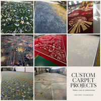 Tapis mural de luxe pour hall d'hôtel, résistant au feu, écologique, en nylon imprimé en 3D, durable, motif personnalisé