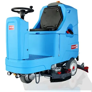 Professionele Rit Op Sweeper Commerciële Wegveger Industriële Vloerreinigingsapparatuur Keramische Tegelvloer Scrubber Machine