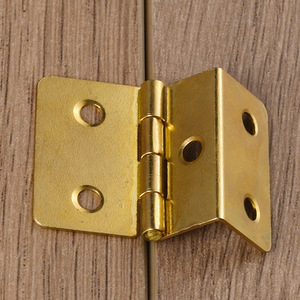 Charnière de meuble à angle droit, petite taille 30 mm, bronze antique, argenté, plaqué jaune, montage en surface, style chinois - Product Image 4