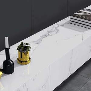 AJUNION Support <span class=keywords><strong>TV</strong></span> mural flottant moderne Mobilier de salon de luxe Support <span class=keywords><strong>TV</strong></span> en pierre Unité <span class=keywords><strong>TV</strong></span> Armoire avec 4 tiroirs - Product Image 3