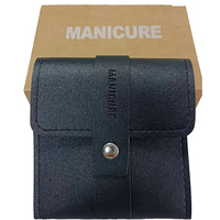 Ensemble de manucure et pédicure en acier inoxydable noir, 12 pièces, kit de soin des ongles portable pour les voyages, cadeau, maison, hôtel, hommes, femmes