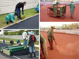 ระบบพื้นสนามวิ่งเคลือบสเปรย์ที่ได้รับการรับรอง IAAF ระดับ 2 สำหรับศูนย์ฝึกซ้อมโอลิมปิกและสนามกีฬาแข่งขันระหว่างประเทศ - Product Image 2