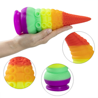 Dildo géant en silicone en forme de tentacule, dilatateur anal, jouet sexuel, stimulateur de massage de la prostate, plug anal pour femmes et hommes