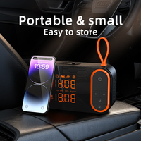 Wireless Digital Dual Screen Display Multi-function Car Air Compressor Portable Tire Inflator Electric Tyre Pump With LED Lamp
