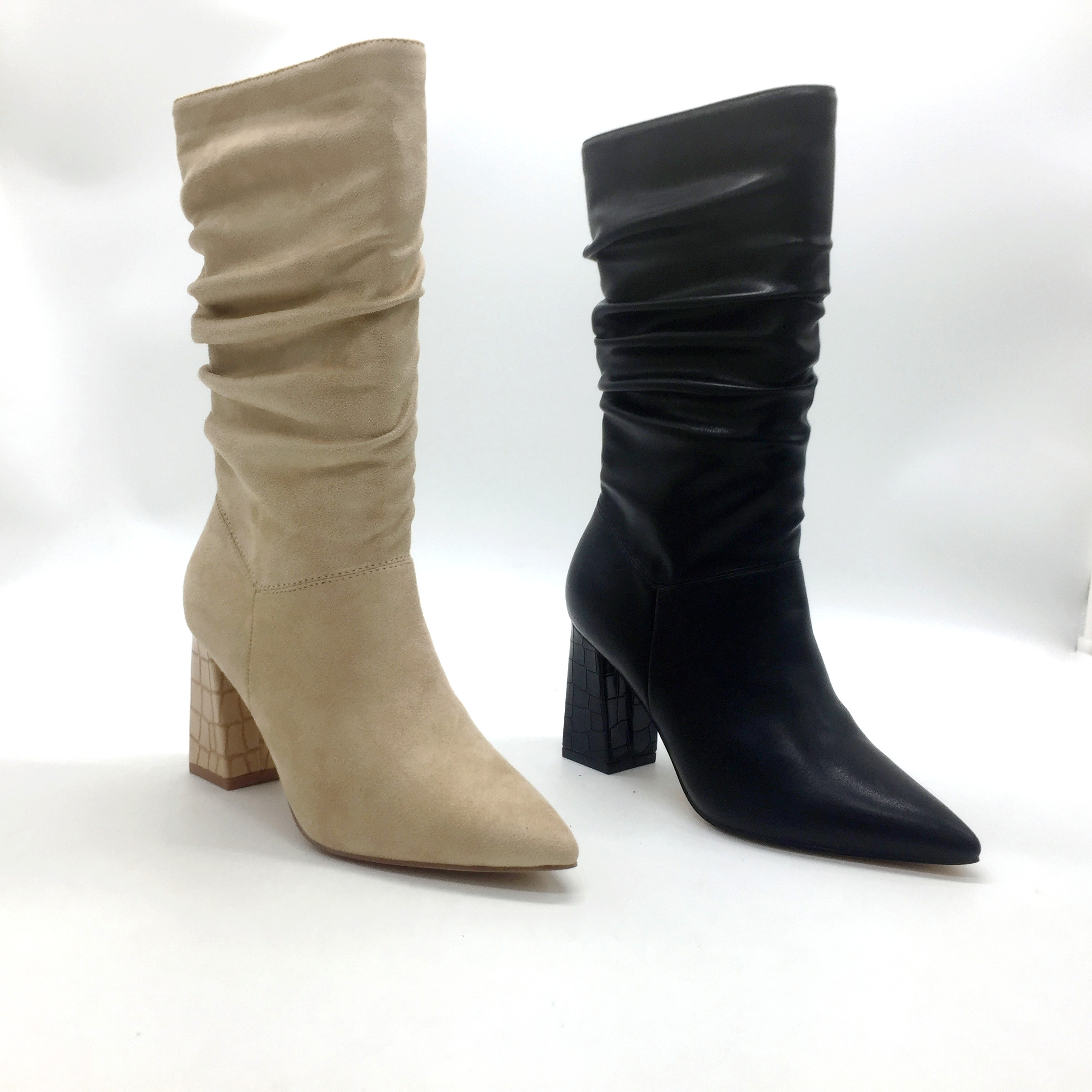 Amazon.com: Invierno Elástico De Gamuza Botas Largas De Las Mujeres Muslo  Botas Altas Stiletto Sobre La Rodilla Botas Puntiagudas Del Dedo Del Pie  Alto Tacones Botas Punk : Ropa, Zapatos y Joyería