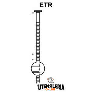 ETR ring 2.5mm electrowelded round head <b>nails</b>, pack of 7200 - Product Image 1