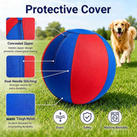 Ballon de pâté de 45 cm en nylon 1680D imperméable pour chats agressifs, chevaux et bétail, idéal pour l'extérieur, le parc et le jeu, avec housse amovible