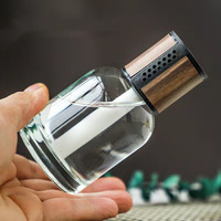 Bouteille vide en verre pour huile aromatique, désodorisant et parfum, sans flamme, 130 ml et 150 ml, avec bâtonnets diffuseurs en rotin