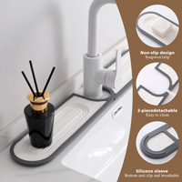 Nouveau SG01 Tapis de protection pour robinet et évier de cuisine et salle de bain, en silicone et terre de diatomée absorbante, de forme irrégulière