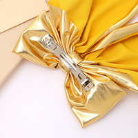 Élégante Pince à Cheveux Nœud Papillon Longue en Alliage Or et Argent pour Filles, Décoration de Cheveux pour Fêtes et Cérémonies