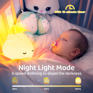 Một đèn ngủ phòng ngủ hình thỏ có thể sạc lại cho trẻ em - Product Image 6