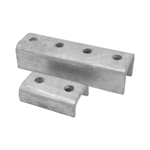 Connecteur externe en U à quatre trous HDG 6 mm, fixation facile, support profond, assemblage en acier au carbone ASTM, vente directe usine - Product Image 2