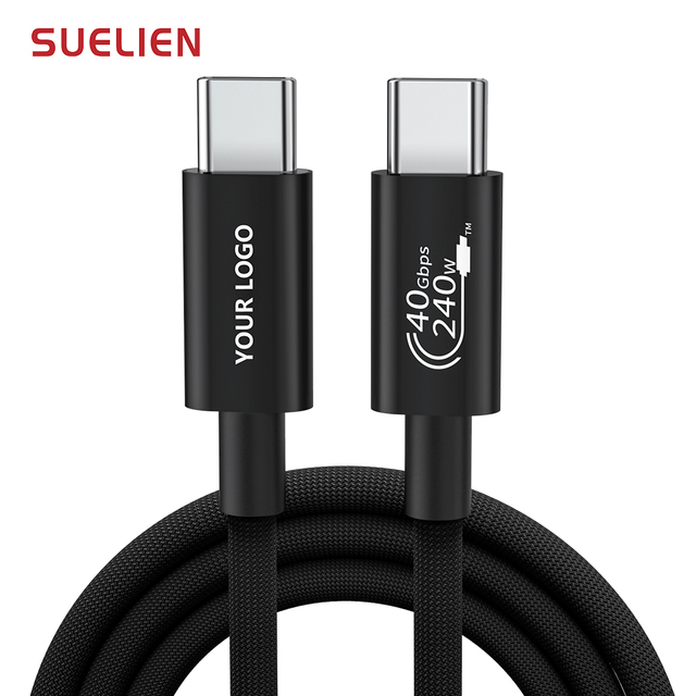 Factory Wholesale USB4.0 Cabo U4 Twisted Cable 48V 5A 8K 60Hz USB C PD 240W 40Gbps USB 4.0 Kabel Type c for Thunderbolt 4