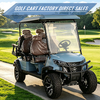 Carrito de Golf Eléctrico de 6 Plazas, Carrito de Golf para 6 Pasajeros en Venta, Vehículo Utilitario Eléctrico de 4 Ruedas para Comunidades Turísticas