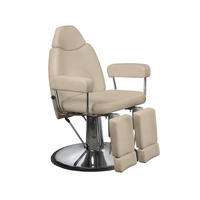 Fauteuil de pédicure hydraulique inclinable, pliable et réglable, pivotant à 360°, multifonctionnel, pour salon de coiffure et soins des ongles et des pieds