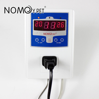 NOMOYPET Contrôleur de température de thermostat à affichage numérique de bonne qualité avec voyant lumineux pour reptile