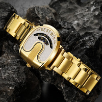 Nouveauté 2024 BESTWIN 988 Montre Homme Sport Affaires Acier Inoxydable Date Mode Luxe Quartz Bracelets Montres