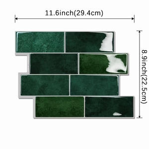 Piastrelle Adesive Intelligenti per Paraschizzi Stacca e Incolla per Cucina Stile Subway, Rivestimento per Bagno Resistente all'Acqua e <span class=keywords><strong>al</strong></span> Calore Finitura Lucida - Product Image 4
