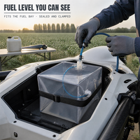 Réservoir de carburant pliable transparent en TPU pour drone, sac de stockage souple anti-fuite avec réservoir sous pression pour liquides, taille personnalisée