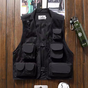 <span class=keywords><strong>Gilet</strong></span> da lavoro di marca alla moda da <span class=keywords><strong>uomo</strong></span> con pantaloni con tasca Multi-patta per la fotografia estiva all'aperto pesca <span class=keywords><strong>gilet</strong></span> sottile volontario - Product Image 2