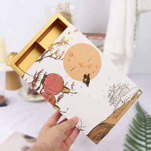 Caja de pastel con tapa y caja de embalaje de panadería Suministros para hornear Caja hecha a mano Muffins Chocolate <span class=keywords><strong>Brownie</strong></span> Contenedor de regalo - Product Image 3