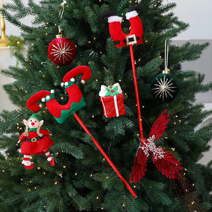 Ornements de Noël pour arbres et décoration de <span class=keywords><strong>maison</strong></span>, fabriqués en Chine, y compris des jambes de Père Noël et des jambes de clown, cadeaux d'ornements de Noël - Product Image 5