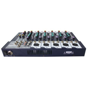 Mezclador de Audio Profesional de <span class=keywords><strong>7</strong></span> Canales, 5 Entradas XLR, Interfaz USB, Alimentación Fantasma de +48V para Bandas en Vivo - Product Image 4