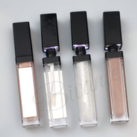 Brillant à Lèvres Nude Personnalisé Avec Lumière Dans Miroir Vegan Marque Privée Brillant à Lèvres Brillant Led Logo Personnalisé