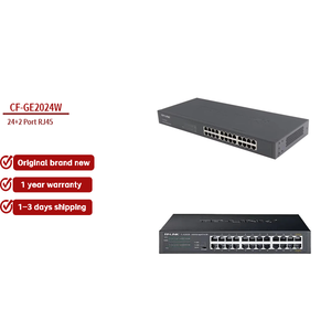 Commutateur <span class=keywords><strong>Ethernet</strong></span> de bureau 24 ports RJ45 SFP 1000M Coque métallique SNMP QoS Plug & Play Alimentation intégrée 52Gbps CF FIBERLINK - Product Image 1