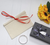 Pochette anti-poussière en coton mousseline biologique et lin, avec logo personnalisé, housse de sac à main réutilisable pour vêtements et rangement quotidien