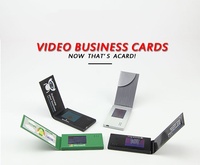 Carte d'écran de publicité d'entreprise de voeux vidéo LCD blanc personnalisé de 2.4 pouces Brochure en papier élégant avec musique et style d'amour