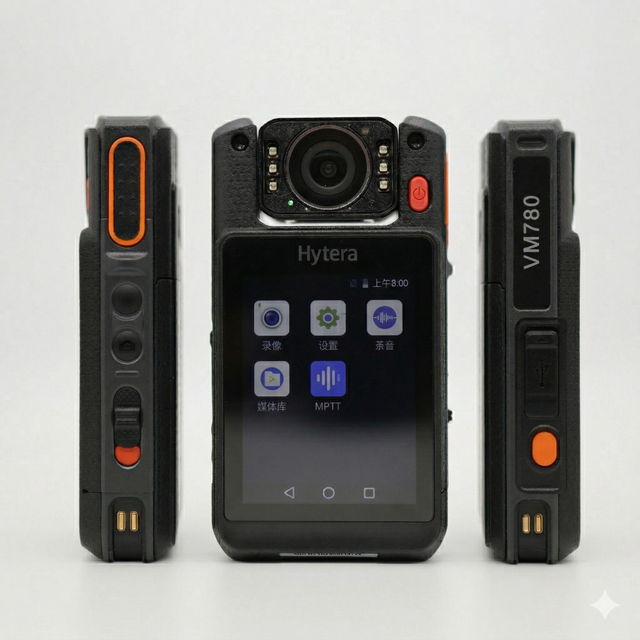 Original Hytera VM780 Smart 4G LTE PoC Radio IP68 Waterproof Handheld HD Video Recorder for Industrial Site Management