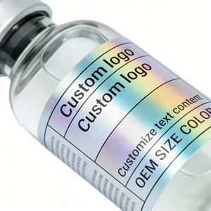 Étiquettes personnalisées imprimées pour flacons de peptides, autocollantes, imperméables, pour usage en <span class=keywords><strong>laboratoire</strong></span>, cosmétique et pharmaceutique - Product Image 5