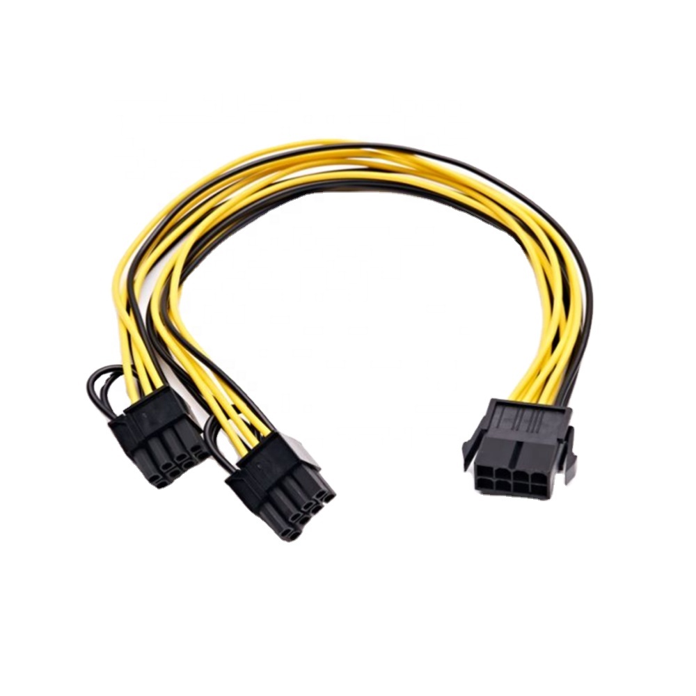 8pin Мужской к женскому Удлинитель силовой кабель 18AWG PCI-E 6-pin удлинитель питания для видеокарта