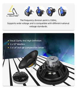 Sistema de <span class=keywords><strong>Sonido</strong></span> Profesional L-solution H30 Dual de 10 Pulgadas, 4 Canales, 2 Vías, Altavoces Activos Line Array, 2200W - Product Image 4