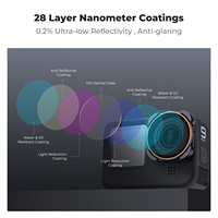 Filtre polarisant à densité neutre K&F Concept CPL ND8 ND16 ND32 ND64 ND1000 pour GoPro Hero 13/12/11/10/9, ensemble de filtres ND CPL