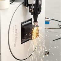 Machine de découpe de tubes et de tuyaux au laser à fibre miniature économique et portable pour métal, CNC haute vitesse avec configuration 4 axes