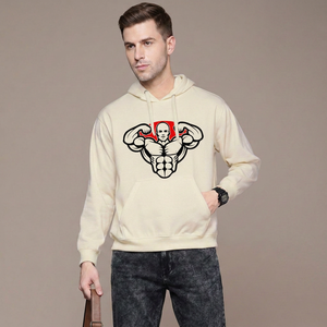 Sudadera con capucha para hombre, corte regular, con cremallera, forro polar, impermeable, estilo urbano, invierno, estampado digital, con cuentas, venta al por mayor a granel - Product Image 1