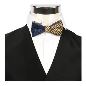 Two Design Mix Self Tie Bowties Tuxedo Bow Tie for Fashion Men Shirts