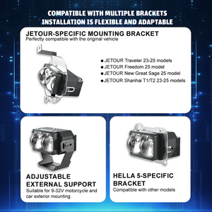 Đèn sương mù ngoài xe Xenplus LF23 2 mắt, đèn spotlight LED 12V, đèn LED gắn lưới tản nhiệt cho xe hơi, xe tải, SUV - Product Image 4