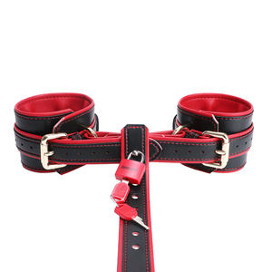 革ボンデージ手錠精巣トラクションSMトレーニングセット奴隷支配楽しいゲームタイの手カップル大人のおもちゃ卸売 - Product Image 5