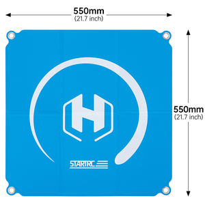 STRATRC Tapis d'atterrissage pliable pour drone 55 cm, bleu vert, imperméable, accessoires pour hélicoptère, tapis d'atterrissage pour Mini/Air/Mavic/Avata/Flip/<span class=keywords><strong>Neo</strong></span> - Product Image 3