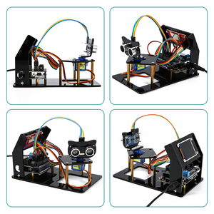 KUONGSHUN Fabricante de Kits de Robótica Educativa DIY <span class=keywords><strong>con</strong></span> Radar de Simulación de Tallo y Sensor Ultrasónico, <span class=keywords><strong>con</strong></span> Tutorial y Codificación DIY para <span class=keywords><strong>Arduino</strong></span> - Product Image 5